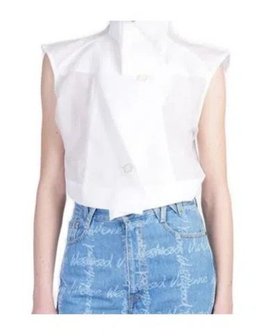 Vivienne Westwood Honor Cropped Shirt In White