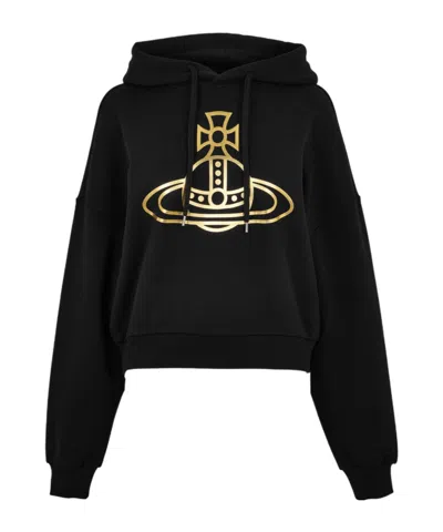 Vivienne Westwood Hooded Sweatshirt In Black