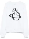Vivienne Westwood Orb-print Sweatshirt In Bianco