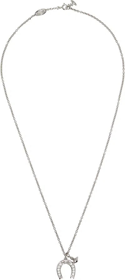 Vivienne Westwood Horace Pendant Necklace In Silver