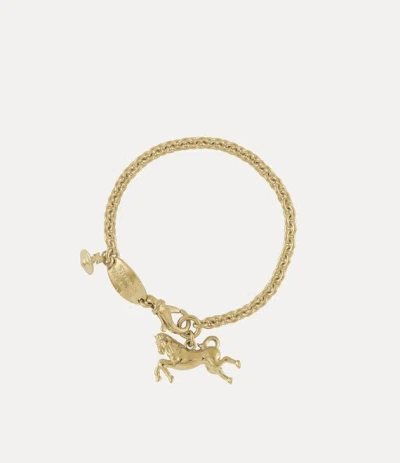 Vivienne Westwood Horse Bracelet Gold Swarovski Crystals Women