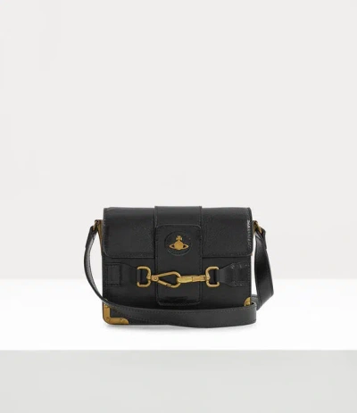 Vivienne Westwood Horsebit Flap's In Black