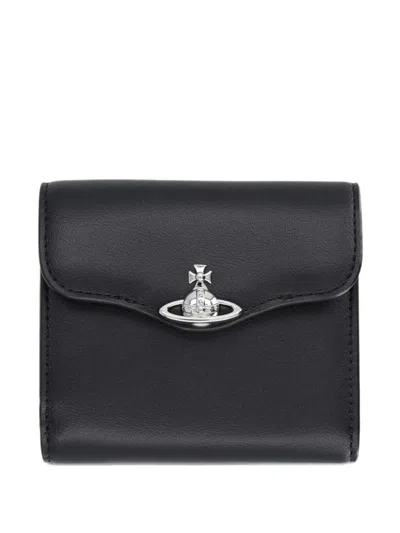Vivienne Westwood Hunter Flap Wallet In Black