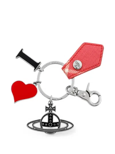 Vivienne Westwood I Love Orb Keyring In Multi