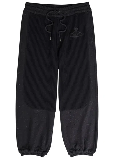 VIVIENNE WESTWOOD VIVIENNE WESTWOOD IBIZA PANELLED COTTON-BLEND SWEATPANTS