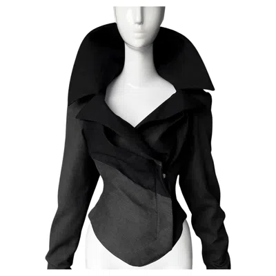 Pre-owned Vivienne Westwood Iconic  Couture Sculptural Jacket Gold Label In Black