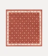 Vivienne Westwood Ikat Pocket Square Orange Ikat Unisex In Orange