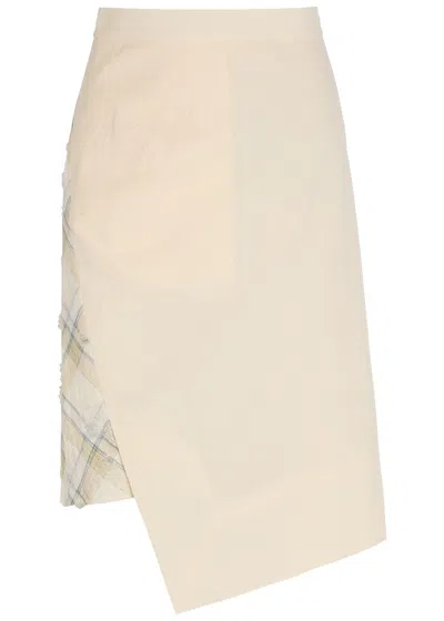 Vivienne Westwood Infinity Checked Cotton Midi Skirt In Multi