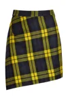 Vivienne Westwood Infinity Plaid Wool Mini Skirt In Multi