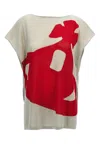 Vivienne Westwood 'intarsia Pixel Orb Beach' Top In Neutral