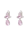 Vivienne Westwood Ismene Bracelet Woman Earrings Pink Size - Brass In Pink