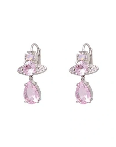 Vivienne Westwood Ismene Bracelet Woman Earrings Pink Size - Brass