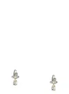 Vivienne Westwood Brass Teardrop Gemstone Drop Earrings In Metallic