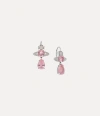 Vivienne Westwood Ismene Drop Earrings Platinum-milky-pink-pink-cz Platinum-milky-pink-pink-cz Women