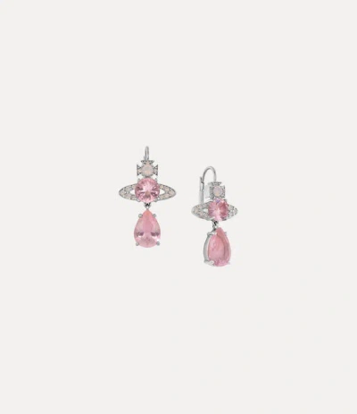 Vivienne Westwood Ismene Drop Earrings Platinum-milky-pink-pink-cz Platinum-milky-pink-pink-cz Women