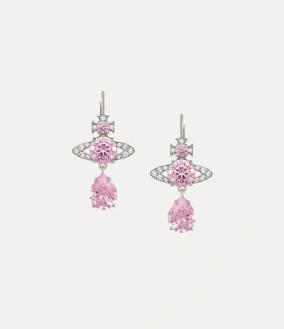 Vivienne Westwood Ismene Drop Earrings In Pink