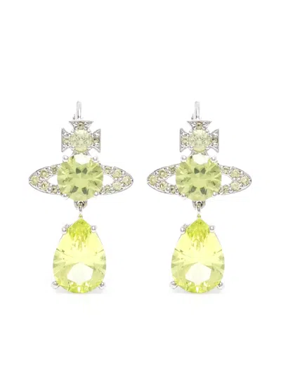 Vivienne Westwood Ismene Drop Earrings In Green