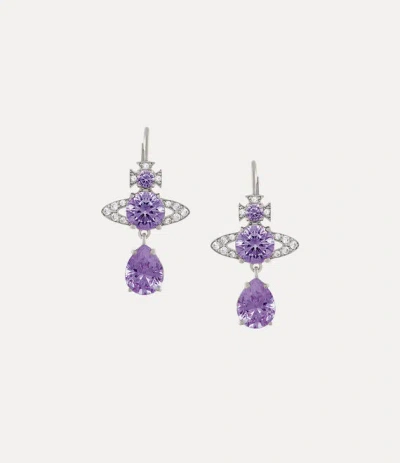 Vivienne Westwood Ismene Drop Earrings Silver Zirconia Women