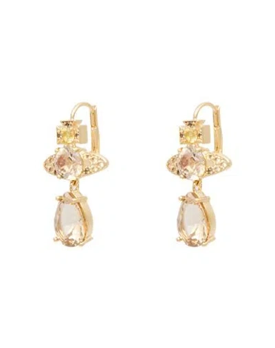 Vivienne Westwood Ismene Drop Earrings Woman Earrings Gold Size - Brass