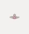 Vivienne Westwood Ismene Ring Platinum-milky-pink-pink-cz Platinum-milky-pink-pink-cz Unisex