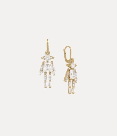 Vivienne Westwood Issa Earrings Gold Cubic Zirconia Women