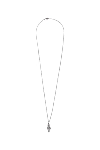 Vivienne Westwood Issa Long Pendant Necklace In Silver