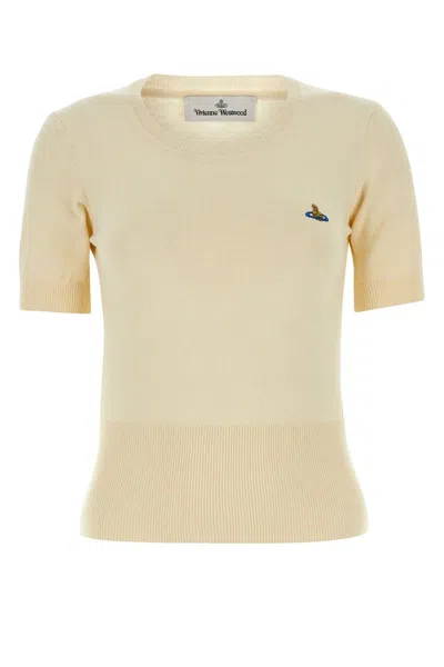 VIVIENNE WESTWOOD IVORY COTTON BLEND BEA SWEATER