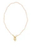 Vivienne Westwood Ivory Pearls Aleksa Necklace In Gold