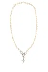 Vivienne Westwood Ivory Pearls Aleksa Necklace In White