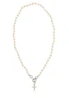 Vivienne Westwood Ivory Pearls Aleksa Necklace In White