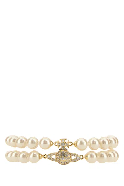 Vivienne Westwood Ivory Pearls Graziella Bracelet