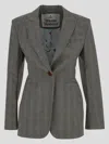 Vivienne Westwood Embroidered Stretch Cotton Blazer In Princeofwales
