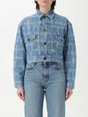 Vivienne Westwood Cropped Indigo Blue Jacket With Flap Pockets In Blue