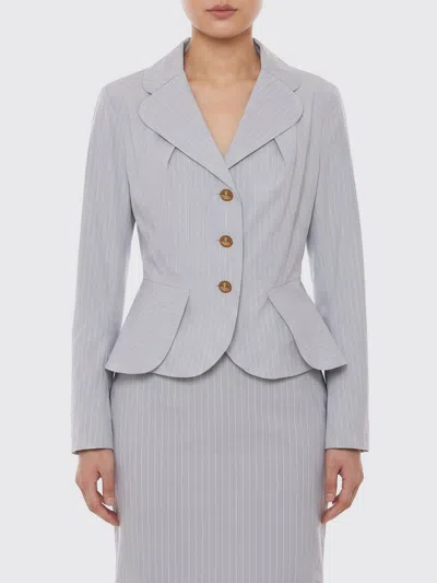 Vivienne Westwood Grey Classic Button Long Sleeve Jacket In Gray