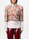 Vivienne Westwood Cut Off Jacket Wool Tartan 46 Women In Bunt