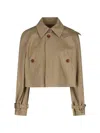 Vivienne Westwood Casual Jacket With Embroidered Detail And Epaulettes In Green