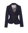 Vivienne Westwood Tailored Jacket With Buttoned Back Vent In Blue