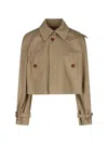 Vivienne Westwood Casual Jacket With Embroidered Detail And Epaulettes In Beige