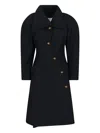 Vivienne Westwood Breeze Wool And Cashmere Coat In Black