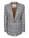 Vivienne Westwood Checked Single-breasted Blazer In Blue
