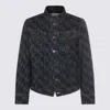 Vivienne Westwood Giubbino Stormrider In Denim Stampato  Uomo In Blue