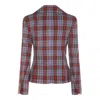 Vivienne Westwood Mens Multi Drunken Check Linen Jacket In Multi