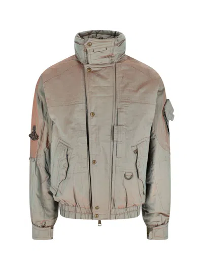 Vivienne Westwood Nevada Bomber Cangiante Gabardine Sage-green 52 Men