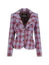Vivienne Westwood Mens Multi Drunken Check Linen Jacket In Multi