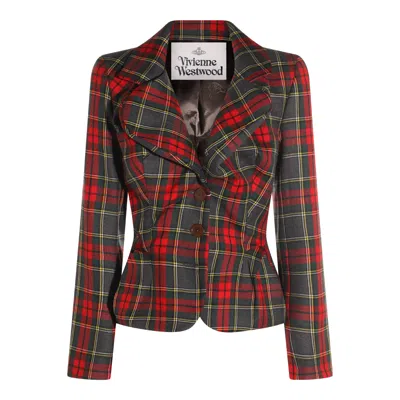VIVIENNE WESTWOOD JACKETS RED/GREEN