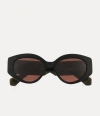 Vivienne Westwood Jackie Sunglasses Black Acetate Women In Black
