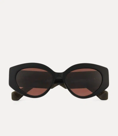 Vivienne Westwood Jackie Sunglasses Black Acetate Women