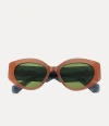 Vivienne Westwood Jackie Sunglasses Green Acetate Women In Green