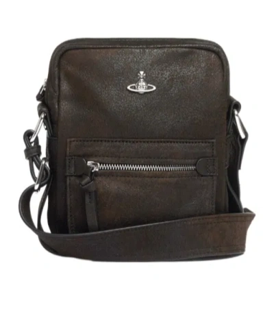 Vivienne Westwood Jackson Crossbody Satchel In Brown