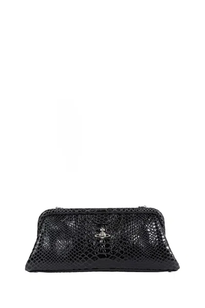 Vivienne Westwood Jane Frame Purse In Black